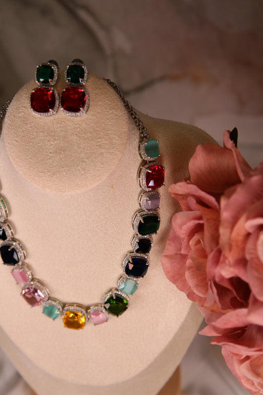 Vila AD Necklace Set - multicolor