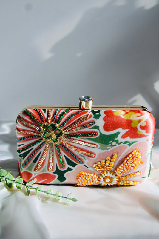 Sana Floral Clutch