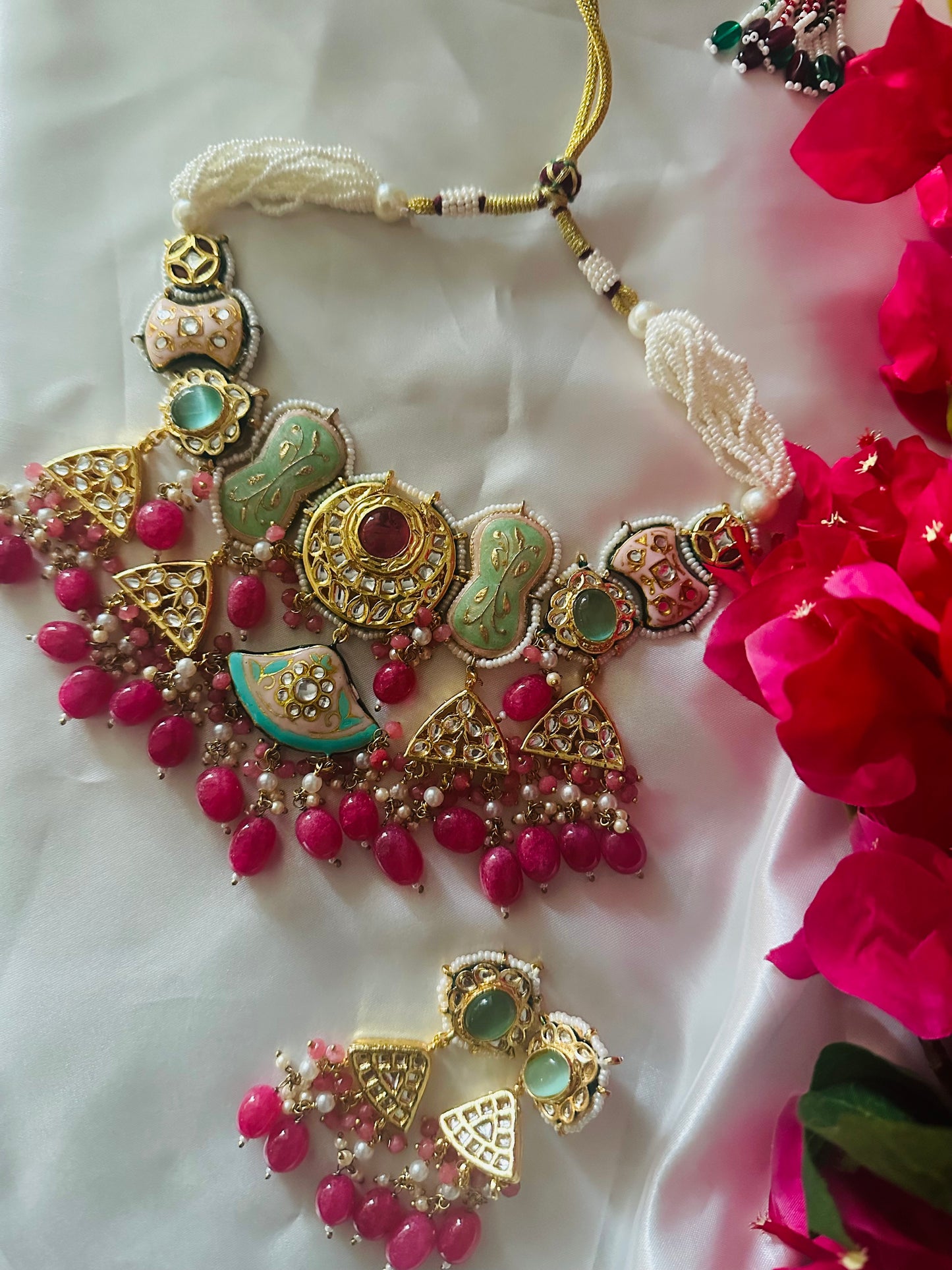 Meenakari Necklace Set