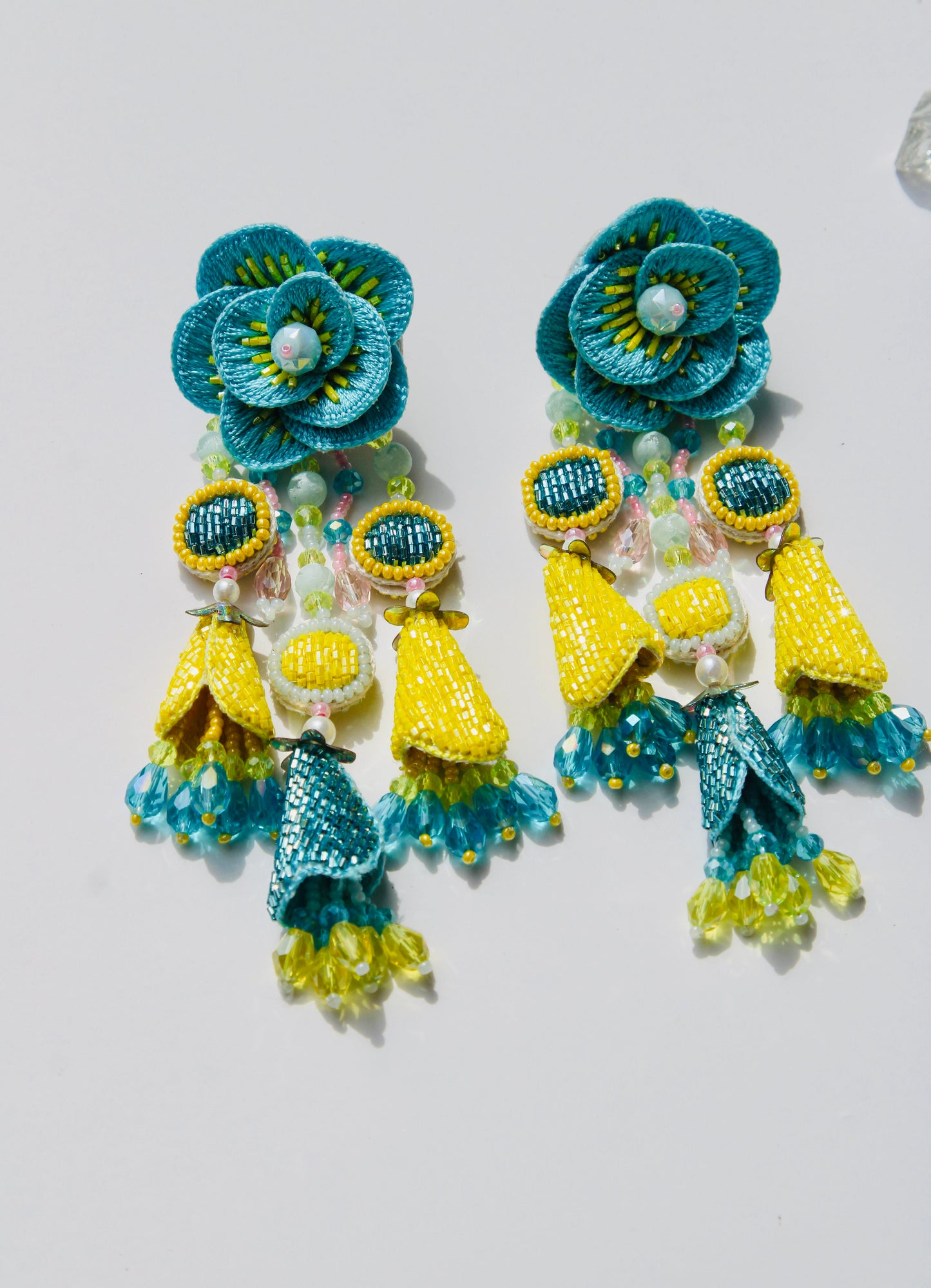 Blue & Yellow Cornetto Earrings