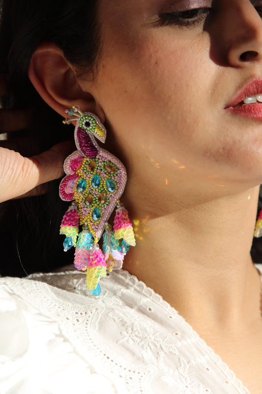 Peacock Earrings